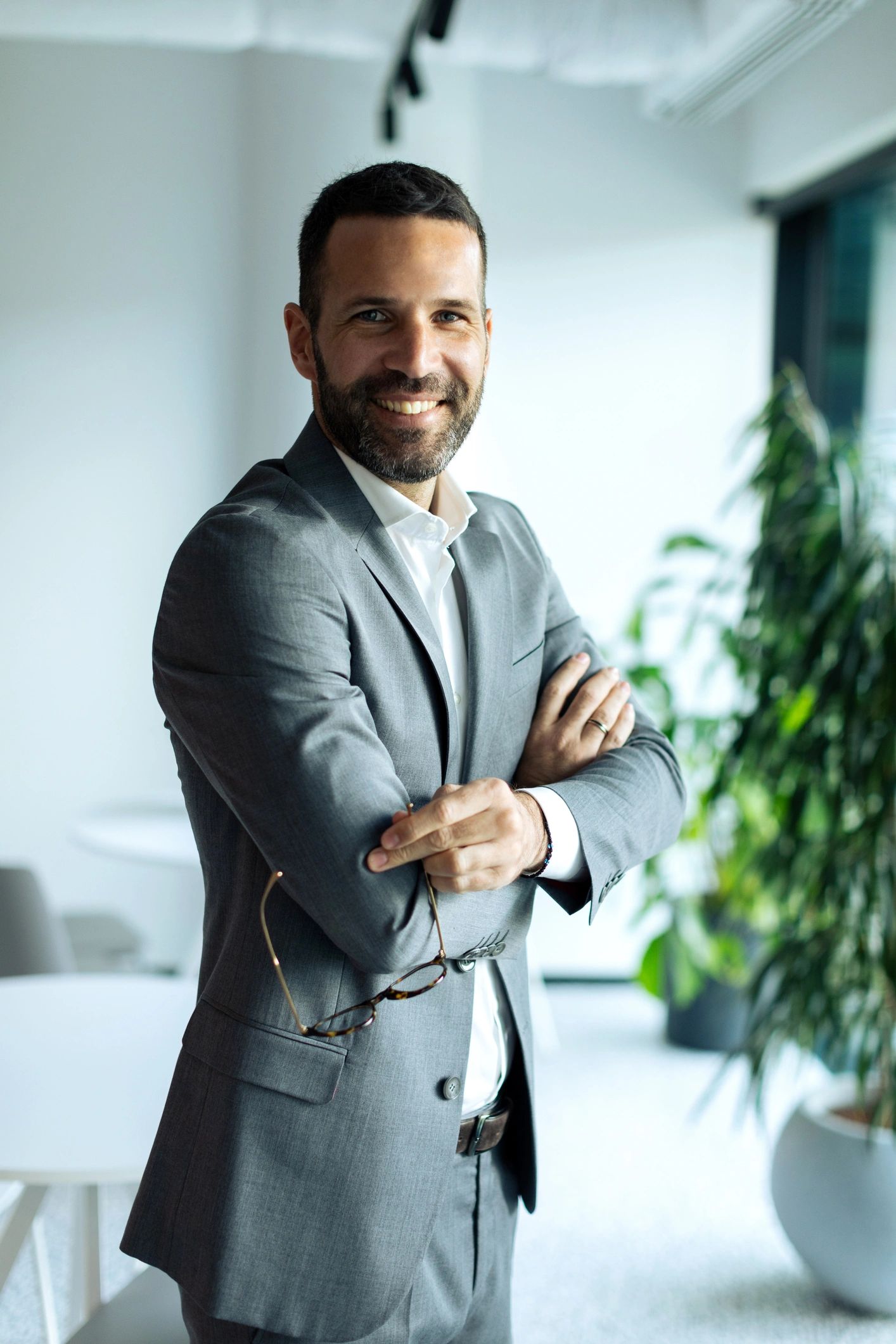 Business professional portrait in office